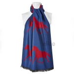 Elico Scarf - Horse (Navy/Red)